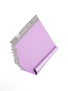 10 Lilac Adhesive Mailing poly Envelopes Pack